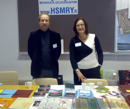 Talvipäivillä 2009 Hsm ry mukana Tampereen Talvipäivillä tammikuussa 2009. Kuvassa varapuh.j. Matti Pesonen ja puh.j Pirkko Hyttinen.